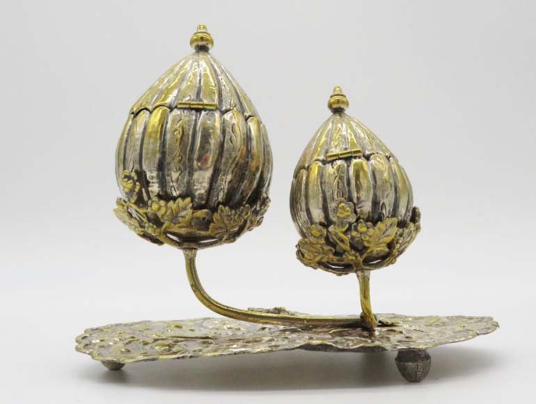 A Silvered Brass Spice Box, Ottoman Empire, 19th (1 of 4)