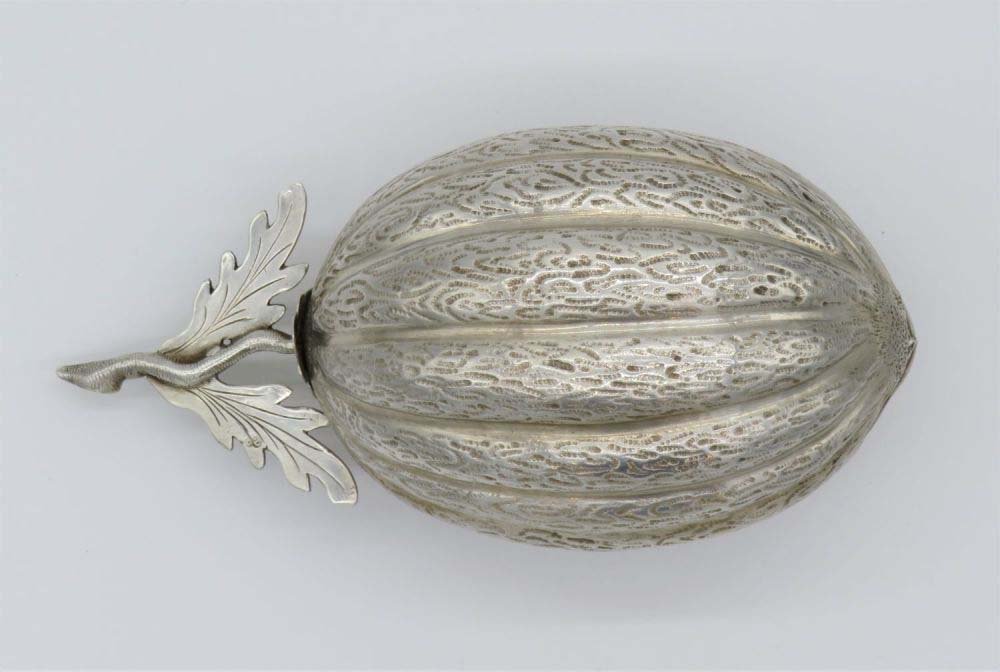 A Judaica German Silver Etrog Box, Augsburg, 18th (1 of 5)