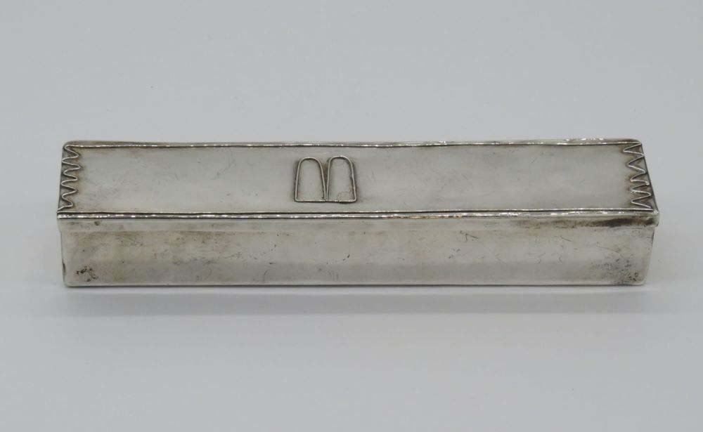 A Solid Silver Box, Decorated with 10 Commandments (1 of 2)