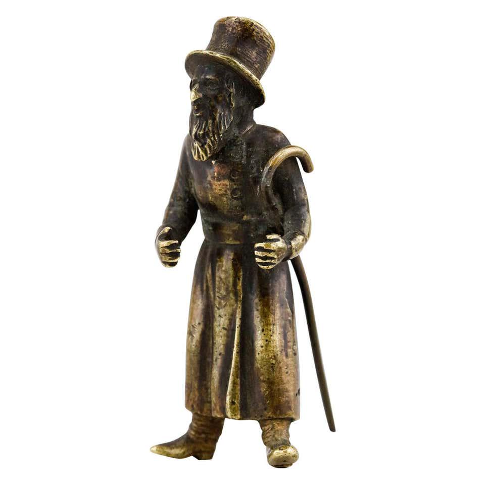 19th Century Austrian Bronze Figurine of a Jew (1 of 1)