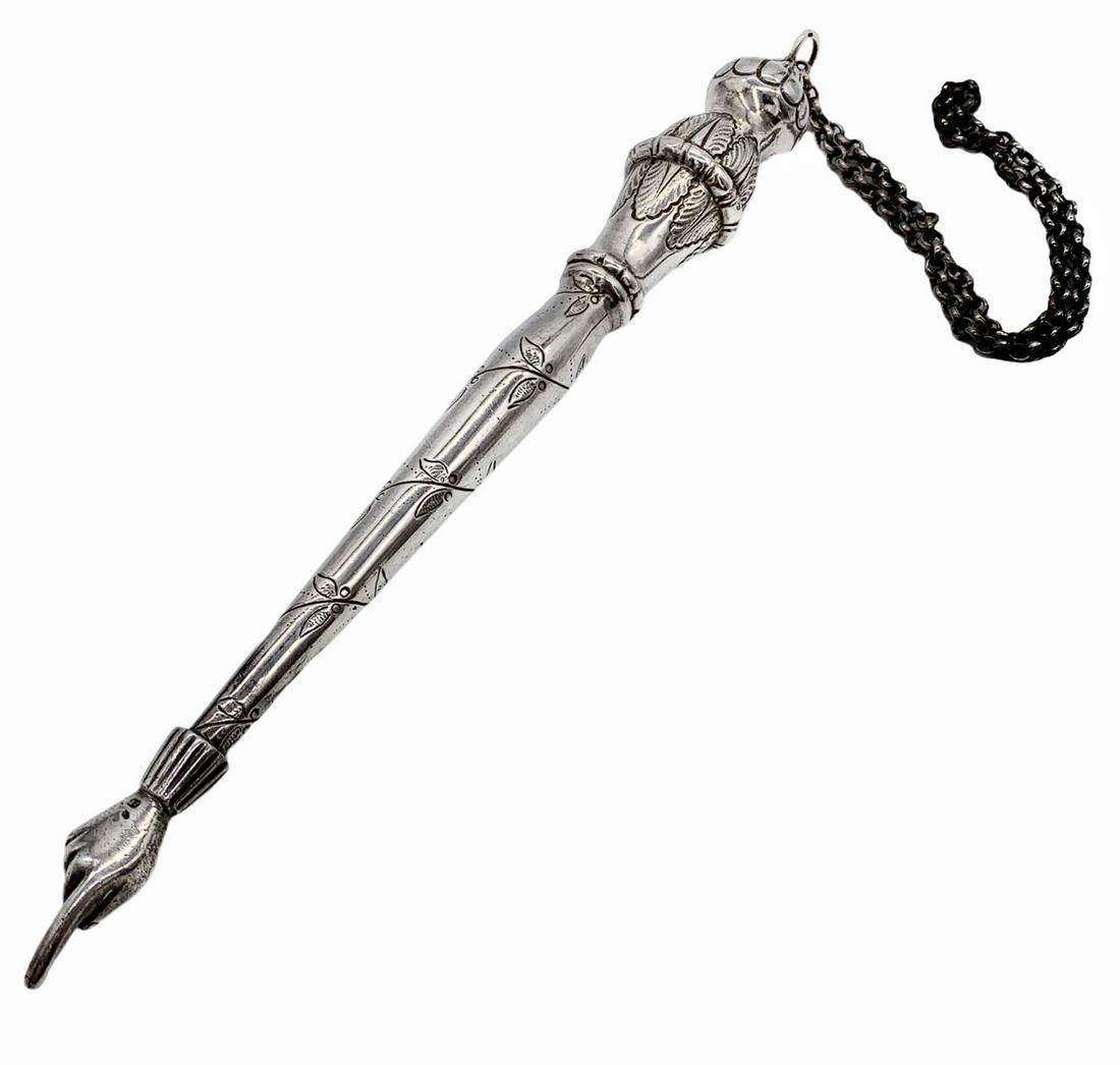 A Silver Torah Pointer Yad, Austria Hungary, Late 19th (1 of 5)