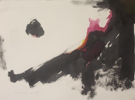 Original Watercolor on Paper by Robert Motherwell: Original Watercolors on Paper by Robert Motherwell; signed, size approx. 11 x 15 in. Robert Motherwell (January 24, 1915 – July 16, 1991) was an American painter, printmaker, and editor. He was one 