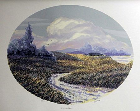 Lithograph "Meadow Land" After Blake (60L): Lithograph "Meadow Land" After Blake, , Signed, Size Approx. 20 x 26 In. William Blake, poet, engraver, painter, and mystic, was born and lived almost his entire life in London (1757-1827) . He was ap