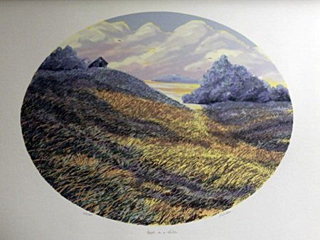 Lithograph "High on a Hill" After Blake (61L): Lithograph "High on a Hill" After Blake, , Signed, Size Approx. 20 x 26 In. William Blake, poet, engraver, painter, and mystic, was born and lived almost his entire life in London (1757-1827) . He was