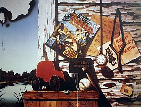 Lithograph After David Mann (247A): Lithograph After David Mann; , size approx. 22 1/2 x 28 1/2 in. David "Dave" Mann (September 10, 1940 – September 11, 2004) was a California graphic artist whose paintings celebrated biker cultu