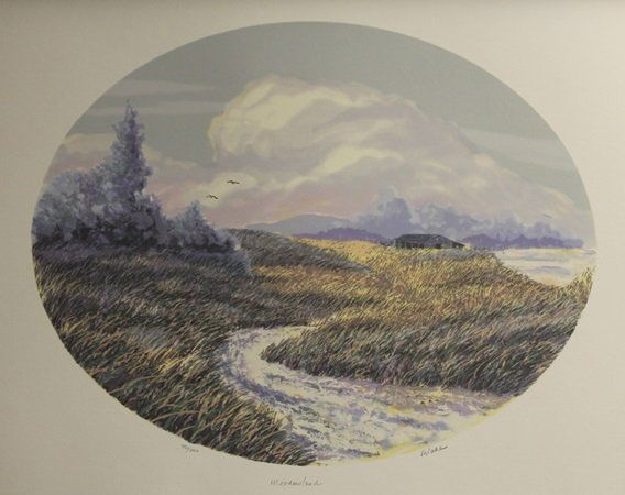 Lithograph "Meadow Land" After Blake (60L): Lithograph "Meadow Land" After Blake, , Signed, Size Approx. 20 x 26 In. William Blake, poet, engraver, painter, and mystic, was born and lived almost his entire life in London (1757-1827) . He was ap