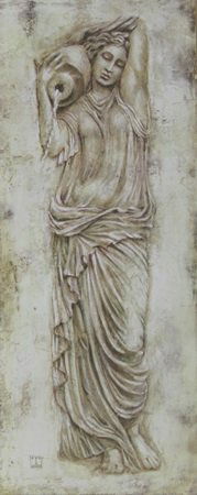 Fine Art Print "Spring Goddess" After Tina Chaden: Fine Art Print "Spring Goddess" After Tina Chaden, Signed, Size Approx. 8 x 20 In.