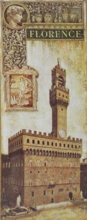 Fine Art Print "Florence" After Tina Chaden (447L): Fine Art Print "Florence" After Tina Chaden, Size Approx. 20 x 8 In.