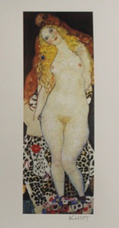 Lithograph "Adam & Eve" After Gustav Klimt (228A): Lithograph "Adam & Eve" After Gustav Klimt; pencil signed, size approx. 14 x 11 in. Gustav Klimt (July 14, 1862 – February 6, 1918) was an Austrian symbolist painter and one of the most prominent