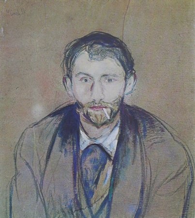 Print "Stanislaw Przybyszewski" after Edvard Munch: Print, Approx. 11" x 9" In.