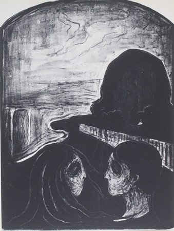 Print "Attraction" after Edvard Munch: Print, Approx. 11" x 9" In.