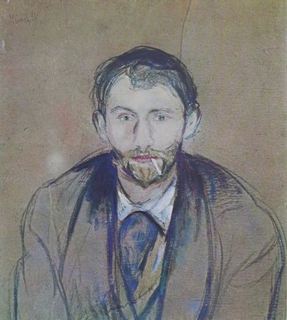 Print "Stanislaw Przybyszewski" after Edvard Munch: Print, Approx. 11" x 9" In.