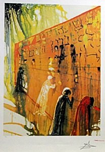 Lithograph - The Wailing Wall - Salvador Dali: Lithograph Wailing Wall After Salvador Dali; signed, size approx. 34 x 23 in. Salvador Felipe Jacinto Dali y Domenech AKA : Salvador Dali (Born 05/11/1904 - Died 01/23/89) Was born Figueres, Spain. Ar