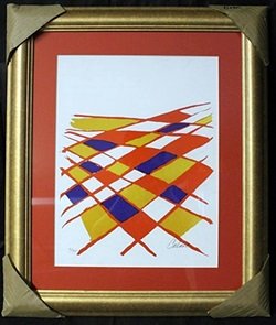 Lithograph by Alexander Calder: Lithograph by Alexander Calder, Limited Edition, Signed by the Artist, Size Approx. 22 1/2 X 19In.