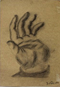La Mano - Pastel Drawing on Paper - Fernando Botero: Original, Pastel Drawing on Paper, Hand Signed by the artist, Size Approx. 20" x 14" in.