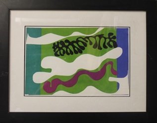 Lithograph "Lagoons" After Henri Matisse: Lithograph "Lagoons" After Henri Matisse; Limited edition, size approx. 14 x 18 in.