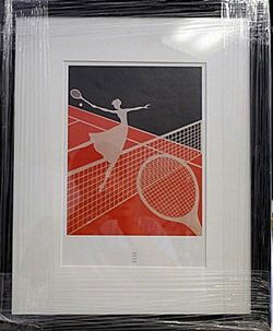 Lithograph out of the book "Love" by Erte: Lithograph out of the book "Love" by Erte, Size Approx. 20 1/2 x 16 In.