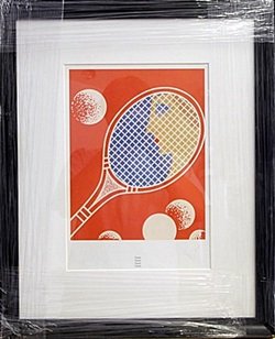 Lithograph out of the book "Tennis" by Erte: Lithograph out of the book "Tennis" by Erte, Size Approx. 20 1/2 x 16 1/2 In.