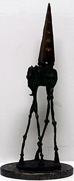 "Elephant - Temptation of St. Anthony" - Salvador Dali: Bronze Sculpture, Hand Signed and Numberd, Comes with Marble Base, Size Approx. 19" x 4" x 8" in.