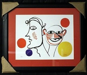 Lithograph by Alexander Calder: Lithograph by Alexander Calder, Limited Edition, Signed by the Artist, Size Approx. 18 x 22 In.