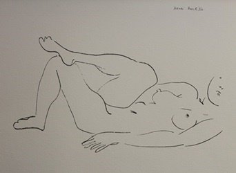 Lithograph - Henri Matisse: Lithograph After Henri Matisse; plate signed, size approx. 9 1/2 x 12 in. Henri-Émile-Benoît Matisse ( 31 December 1869 – 3 November 1954) was a French artist, known for his use of colour and his