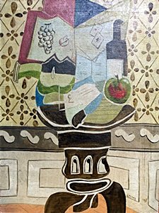 Nature Morte 1938' - Oil on Canvas - Georges Braque: Oil Painting on Canvas, Hand Signed, Size Approx. 32 x 24 In. Collection: Private, Provenance: Unknown,