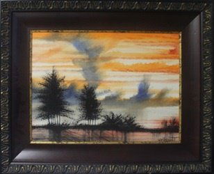 Original Oil on Canvas "Lower Land" by William Verdult: Original Oil on Canvas, Bearing a Signature by the Artist, Size Approx. 26 1/2 x 32 In.