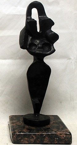 Patina Bronze Sculpture after Alexander Archipenko: Limited Edition, Hand Signed, Bronze Sculpture after the artist, Size Approx. 10" x 4" x 4" in.