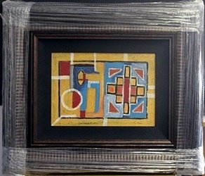 Acrylic Painting By Paul Klee: Acrylic Painting on Canvas on Wood Panel, Signed by the Artist, Approximately 21" x 25" In.