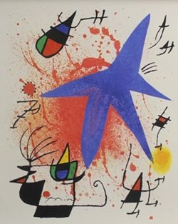 Lithograph - Joan Miro: Lithograph After Joan Miro; singed, size approx. 14 x 11 in. Joan Miró i Ferrà (20 April 1893 – 25 December 1983) was a Catalan Spanish painter, sculptor, and ceramicist born in Barcelona.