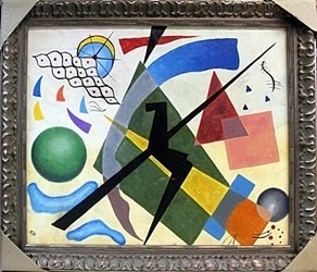 Oil Painting on Canvas - Wassily Kandinsky: Framed, Oil Painting on Canvas, Hand Signed by the artist, Size Approx. 24" x 28" in.