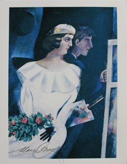 Lithograph By Marc Chagall: Lithograph By Marc Chagall, Pencil signed after the artist, Size Approx. 11 x 9 In. Marc Zakharovich Chagall (July 6th 1887 – March 28th 1985) "The quintessential Jewish artist, of the twentieth cen