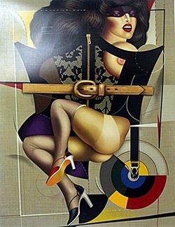 Original Serigraph by Shimon Okshteyn: Original Serigraph, Unsigned Proof, Size Approx. 47" x 37' in.