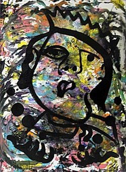 "Juggler" Original Oil Painting by William Verdult: Original Oil on Canvas, Hand Signed by the artist, Size Approx. 24" x 18" in. Born: April 7, 1939 in the Dutch town of Putte, Netherlands. Live/Active: North Dakota, New York, California Known For: Hi