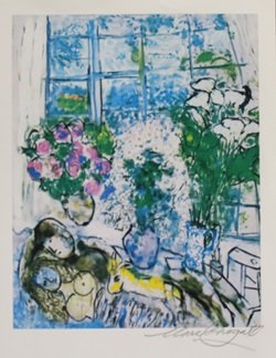 Lithograph By Marc Chagall: Lithograph By Marc Chagall, Pencil signed after the artist, Size Approx. 11 x 9 In. Marc Zakharovich Chagall (July 6th 1887 – March 28th 1985) "The quintessential Jewish artist, of the twentieth cen