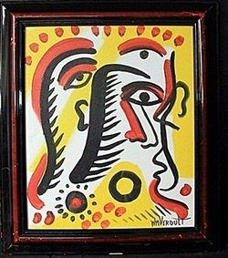 Hypnosis - Original Oil Painting by William Verdult: Original, Oil Painting on Canvas, Hand Signed by the artist, Size Approx. 20" x 24" in. Reg No. 7421