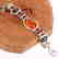 BALTIC AMBER GEMSTONE SILVER PLATED BRACELET
