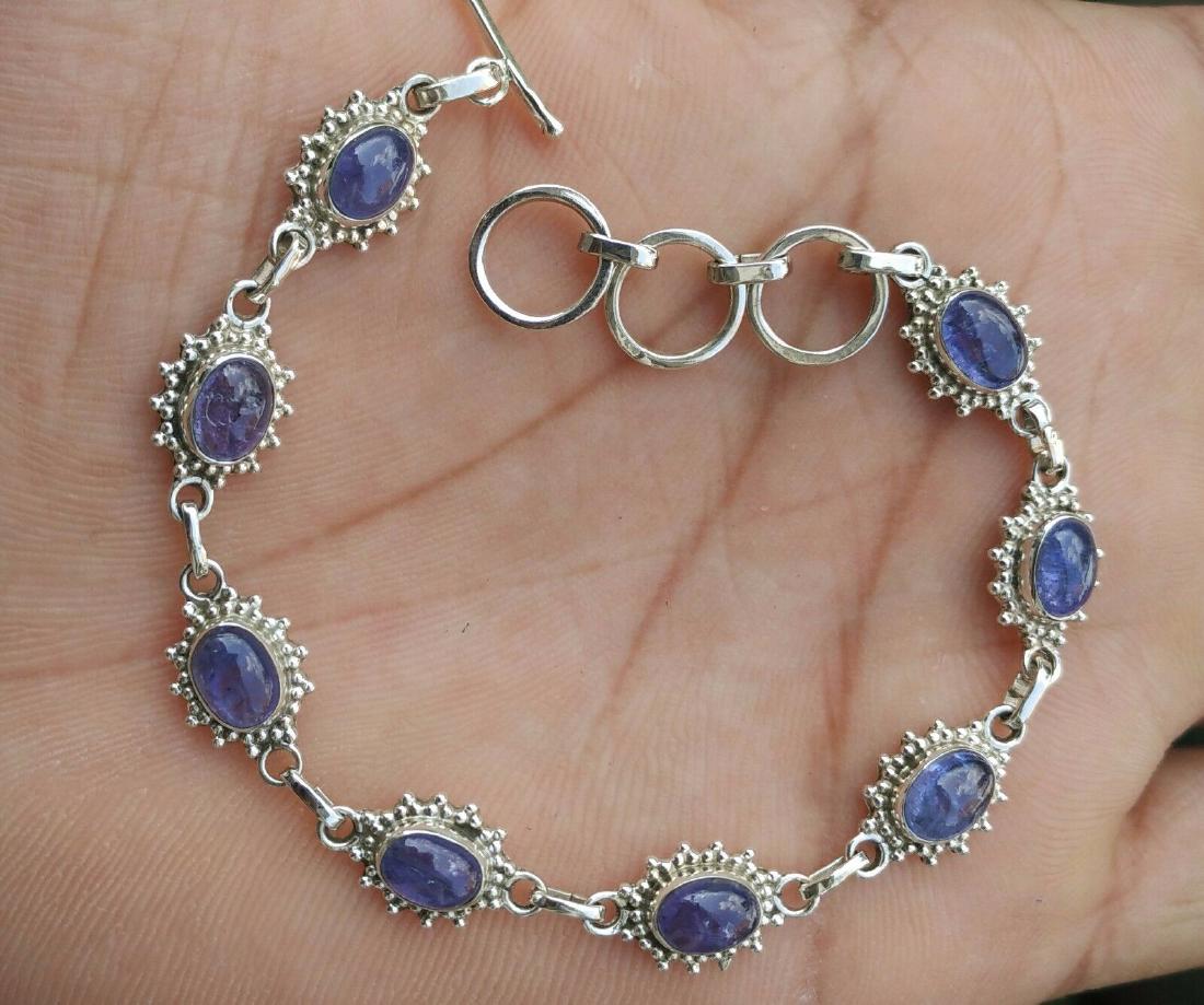 Natural Tanzanite Gemstone Handmade 92.5 Sterling (1 of 3)