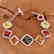 BALTIC AMBER GEMSTONE SILVER PLATED HANDMADE BRACELET