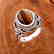 TIGER'S EYE GEMSTONE SILVER PLATED RING SIZE 8