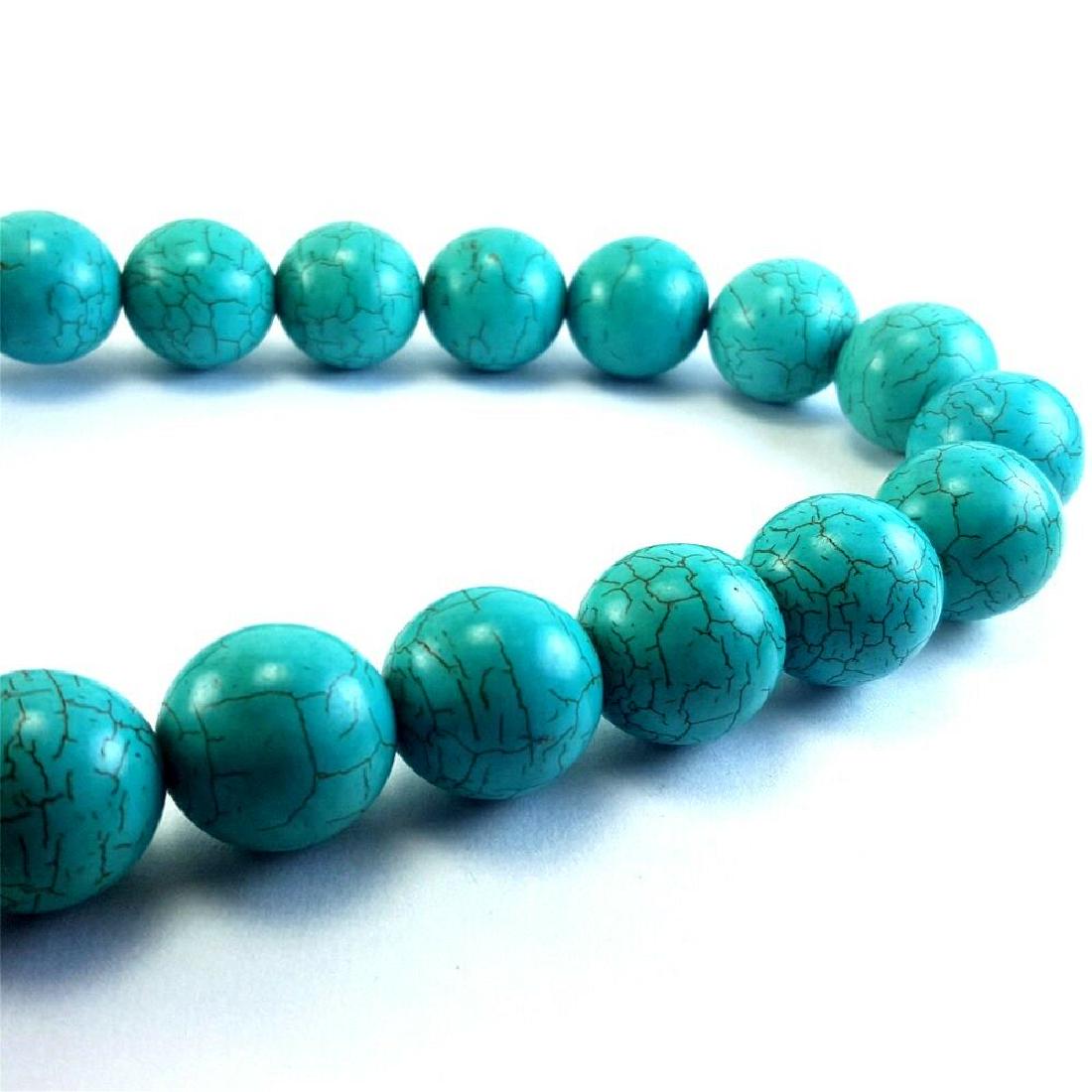 VERY BIG NATURAL TURQUOISE GEMSTONE ROUND BEADS 108 (1 of 3)