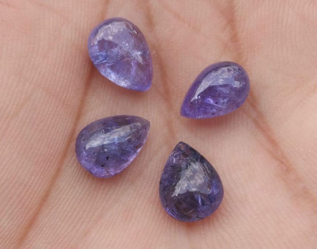Tanzanite Gemstone 7x14x4mm Pear Cabochon Loose 4 (1 of 3)