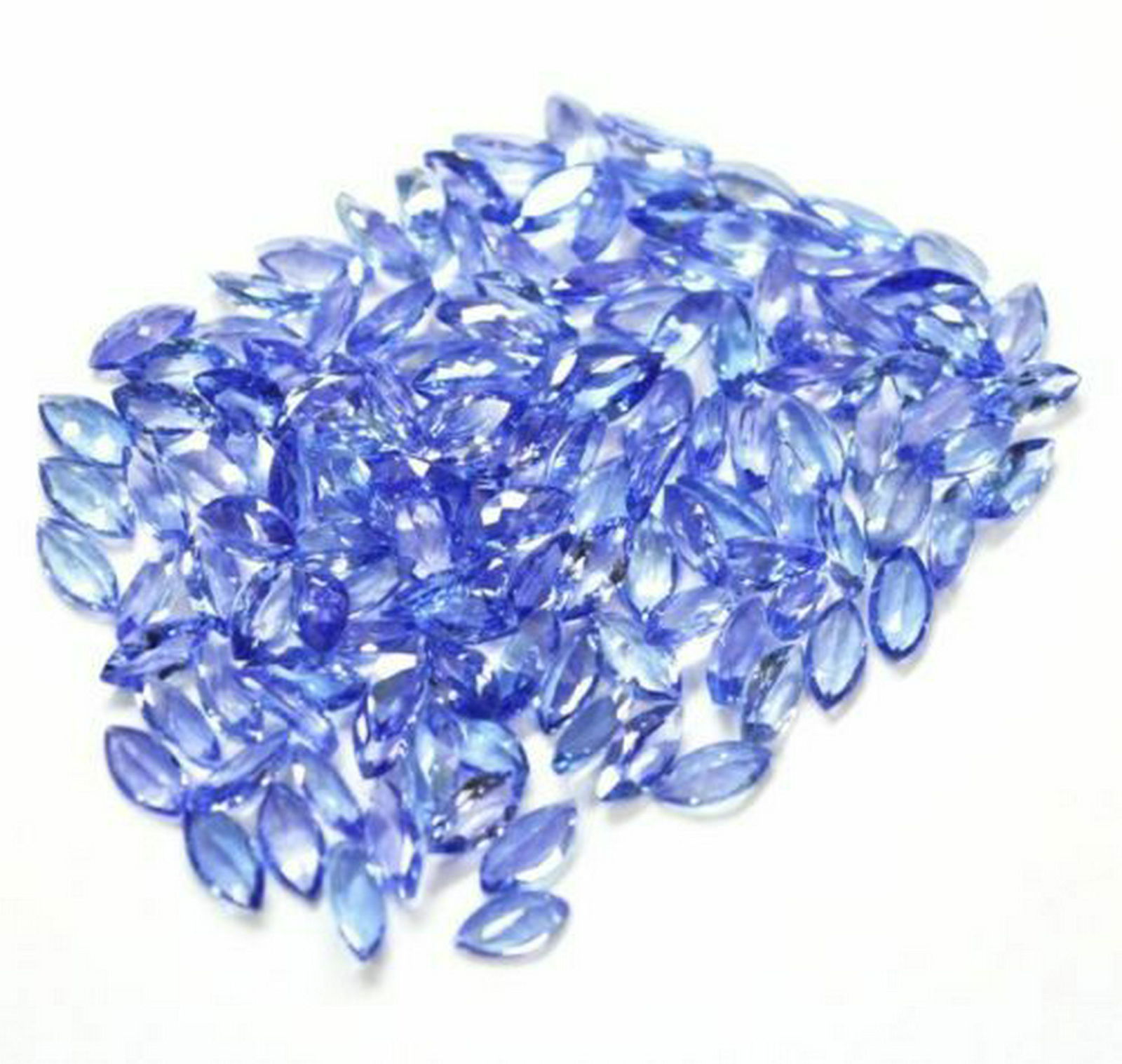 Tanzanite Gemstone 2x4mm Marquise Cut Loose Lot 5 Cts (1 of 2)