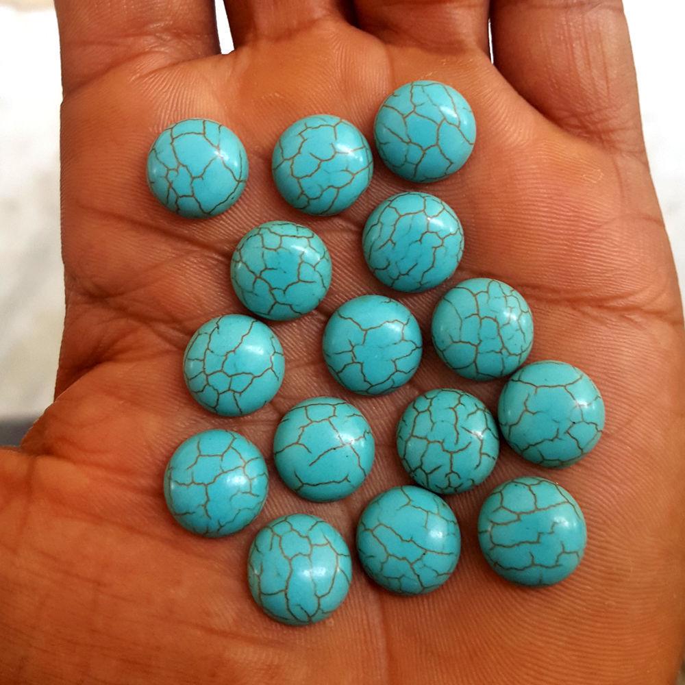 Natural Turquoise 10 MM Round Loose Cabochon Gemstone (1 of 3)