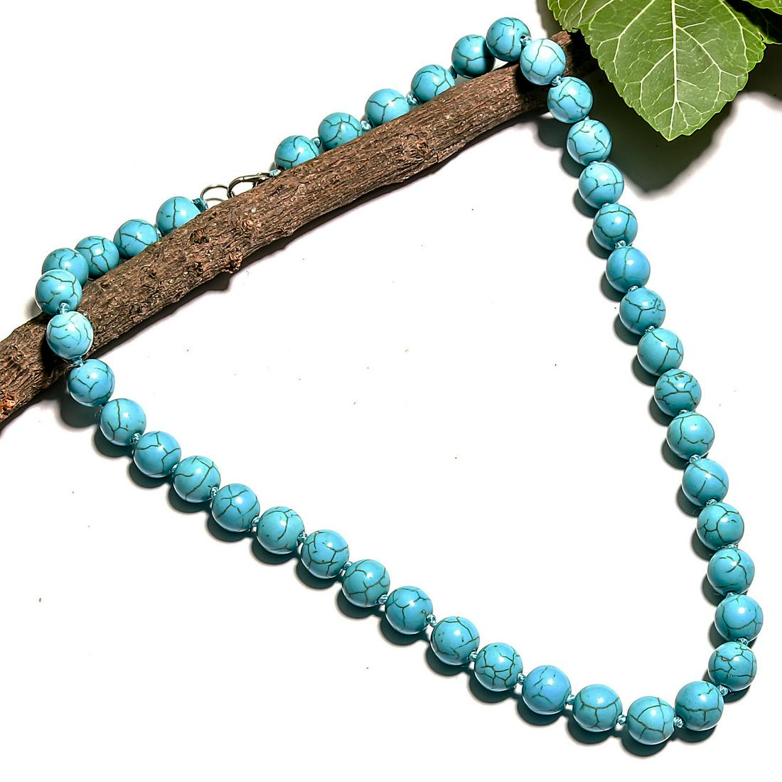 TURQUOISE GEMSTONE NECKLACE JEWELRY (1 of 2)