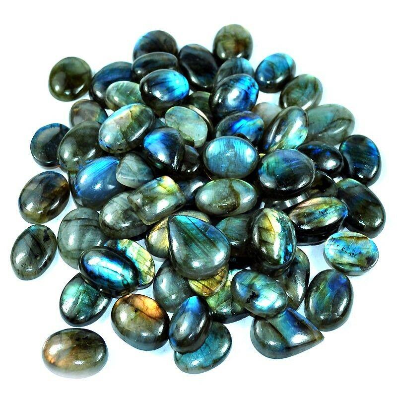 Blue Flashy Labradorite Gemstone Mix Shape 1000 Cts. (1 of 1)
