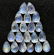 Blue Fire Rainbow Moonstone 6x8 MM Pear Cabochon Loose