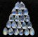 Blue Fire Rainbow Moonstone 6x8 MM Pear Cabochon Loose - 3