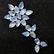 Blue Fire Rainbow Moonstone 6x8 MM Pear Cabochon Loose - 5