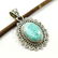 Beautiful Natural Larimar Handmade 92.5 Sterling Silver
